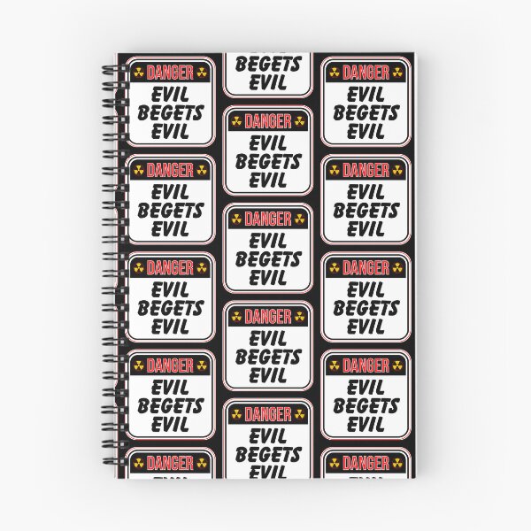 Item preview, DANGER:  Evil Begets Evil - funny warning signs designed and sold by DesignsFromTW-S.