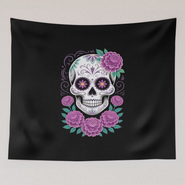 Item preview, The Purple Elegance - Day Of The Dead designed and sold by Enea Kelo.