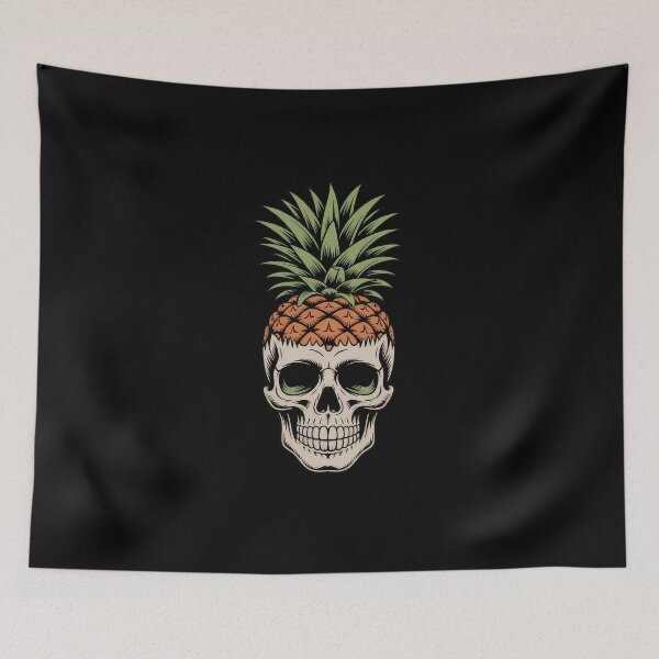 Item preview, Pineapple Skull - Day Of The Dead designed and sold by Enea Kelo.