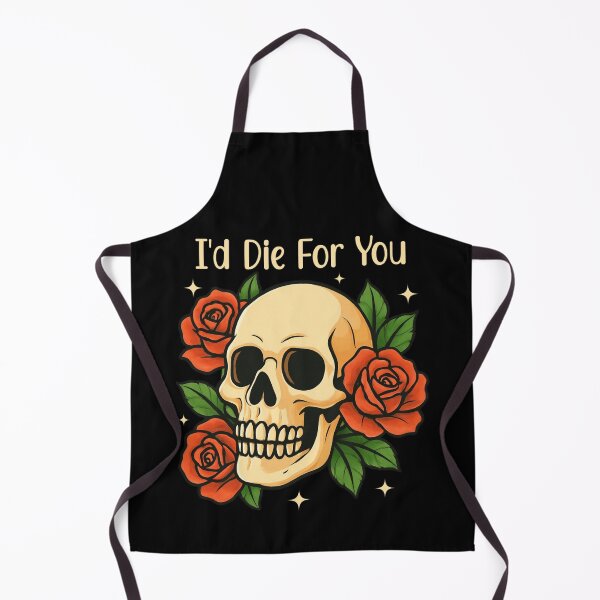 Item preview, I’d Die For You – Gothic Skull and Roses Dark Romance Design designed and sold by Dantin.
