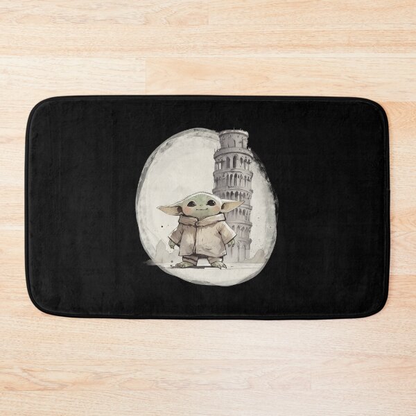Item preview, BABY YODA WITH LEANING TOWER OF PISA designed and sold by LIS AND MELIVERSO.