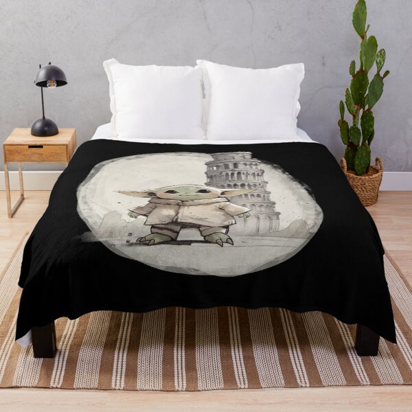 Item preview, BABY YODA WITH LEANING TOWER OF PISA designed and sold by LIS AND MELIVERSO.
