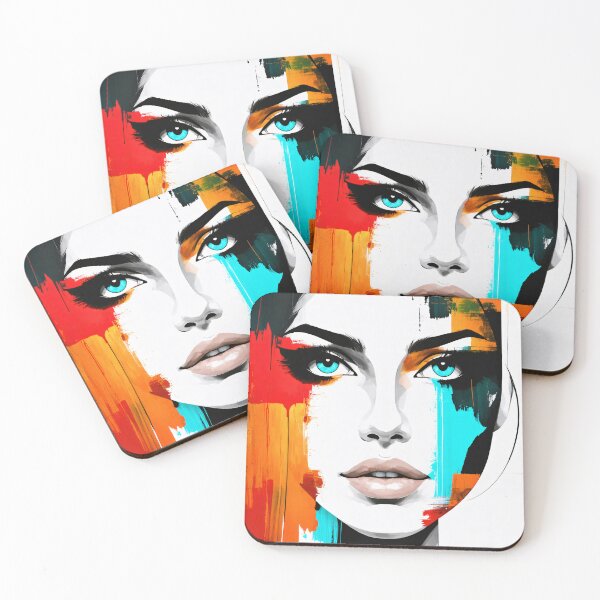 Item preview, Vibrant Pop Art Woman Portrait: Modern Abstract Design designed and sold by Stan Art Store.