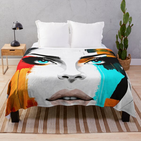 Item preview, Vibrant Pop Art Woman Portrait: Modern Abstract Design designed and sold by Stan Art Store.