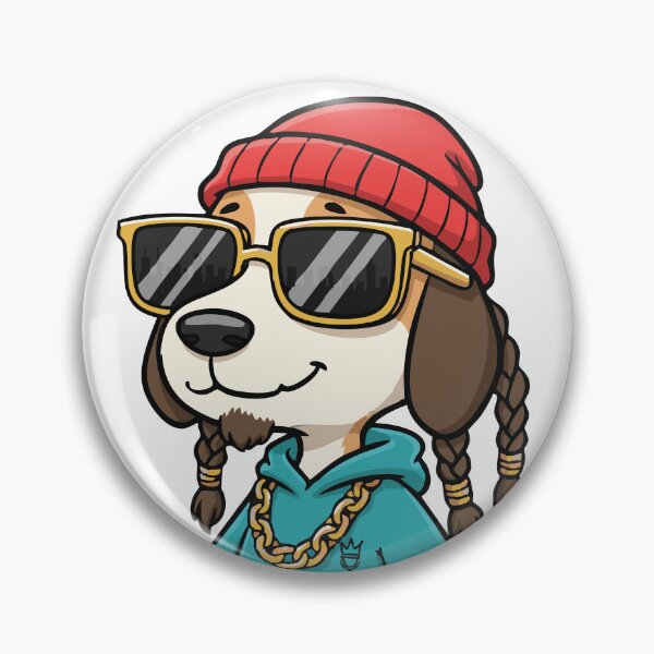 Item preview, Cool Rap Dog | Street Style Hip Hop Dog Cartoon designed and sold by krisssuarez.