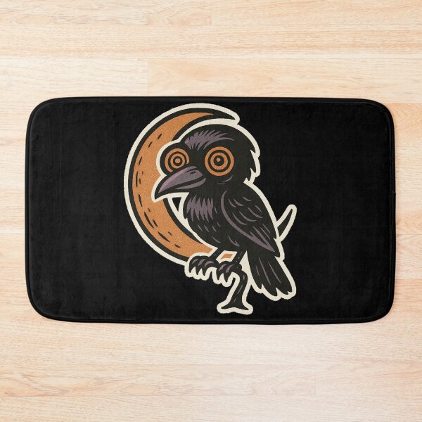 Item preview, Retro 1960s Halloween Horror Comic Art- Hypnotic Crow on the Moon designed and sold by JacobKAurumhead.