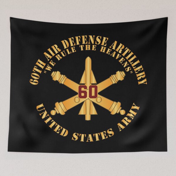 Item preview, Army - 60th Air Defense Artillery - We Rule The Heavens - Number Branch - US Army X 300 designed and sold by Military Insignia Products.