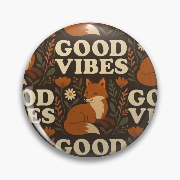 Artikelvorschau, Good Vibes – süßer Fuchs mit Blumen entworfen und verkauft von Malak Studio .