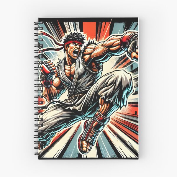 Item preview, Powerful martial arts fighter in action comic-style. designed and sold by The-T-In-Retro.