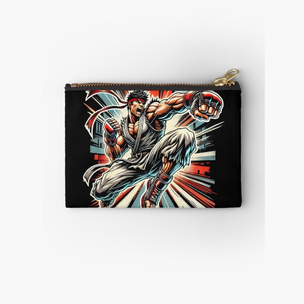 Item preview, Powerful martial arts fighter in action comic-style. designed and sold by The-T-In-Retro.