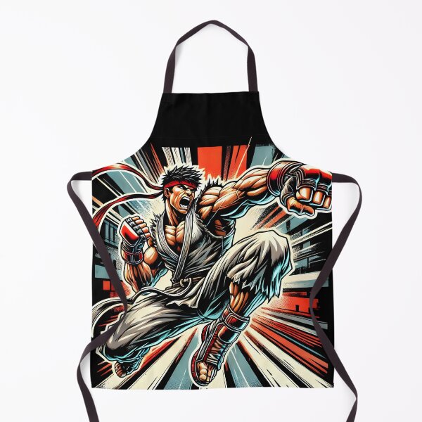 Item preview, Powerful martial arts fighter in action comic-style. designed and sold by The-T-In-Retro.