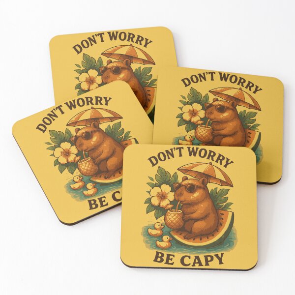 Item preview, Funny greater capybara quote Dont Worry Be Capy designed and sold by LuxeGraphix.