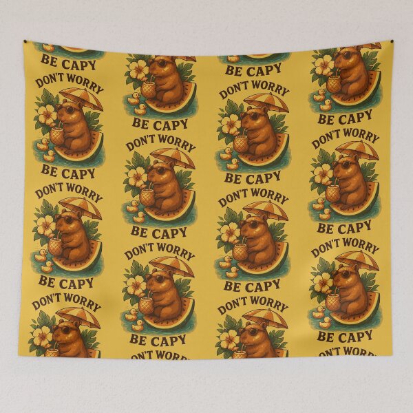 Item preview, Funny greater capybara quote Dont Worry Be Capy designed and sold by LuxeGraphix.