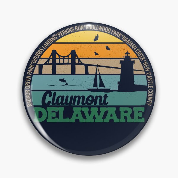 Item preview, Claymont Delaware Retro Sunset Local Pride Logo  designed and sold by CRHPOD20.