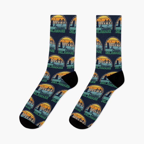 Item preview, Clayton Delaware Retro Sunset Local Pride Logo  designed and sold by CRHPOD20.