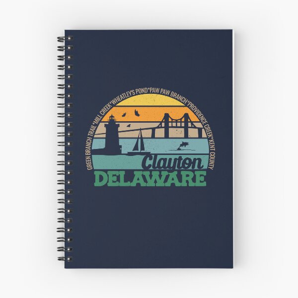 Item preview, Clayton Delaware Retro Sunset Local Pride Logo  designed and sold by CRHPOD20.
