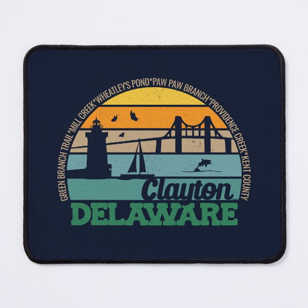 Item preview, Clayton Delaware Retro Sunset Local Pride Logo  designed and sold by CRHPOD20.