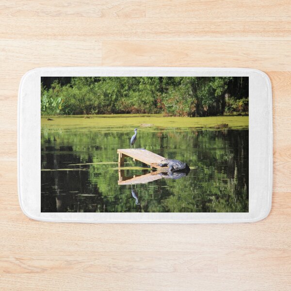 Item preview, Heron and Alligator at the Dock designed and sold by Cynthia48.