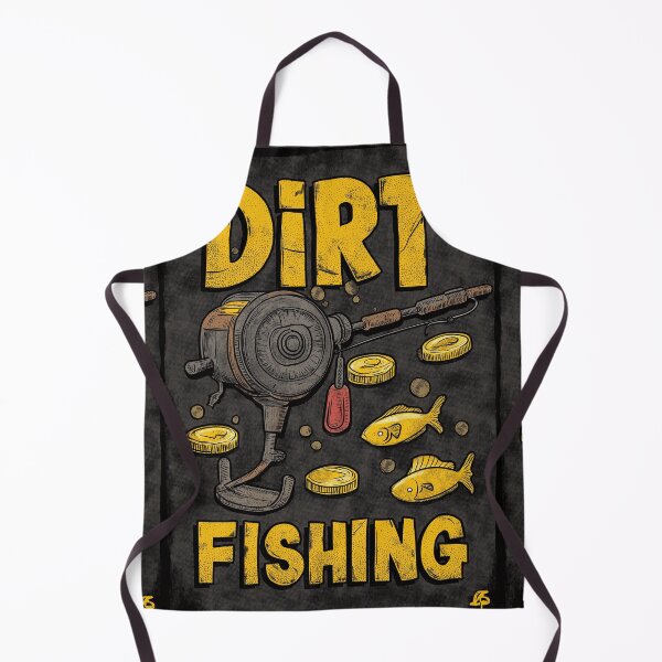 Item preview, Dirt fishing with a fishing reel and gold coins. designed and sold by Piotrek0001.