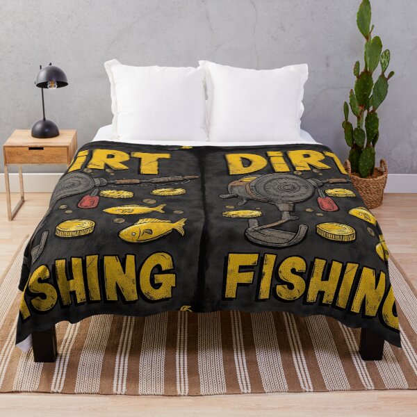 Item preview, Dirt fishing with a fishing reel and gold coins. designed and sold by Piotrek0001.