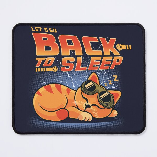 Item preview, Back to Sleep – Retro Sci-Fi Cat Humor Tee designed and sold by erion5k.