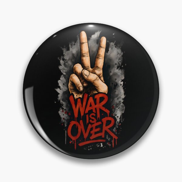 Item preview, War Is Over Peace Sign – Bold Anti-War Protest Art designed and sold by Psycho-Crazy.