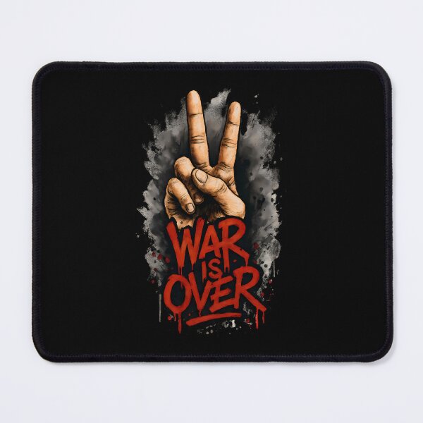 Item preview, War Is Over Peace Sign – Bold Anti-War Protest Art designed and sold by Psycho-Crazy.
