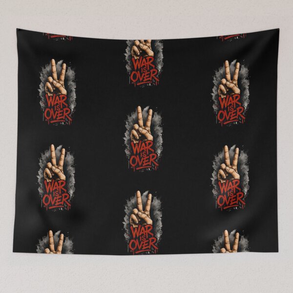 Item preview, War Is Over Peace Sign – Bold Anti-War Protest Art designed and sold by Psycho-Crazy.