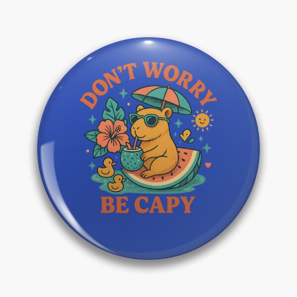 Item preview, Funny greater capybara quote Dont Worry Be Capy designed and sold by LuxeGraphix.