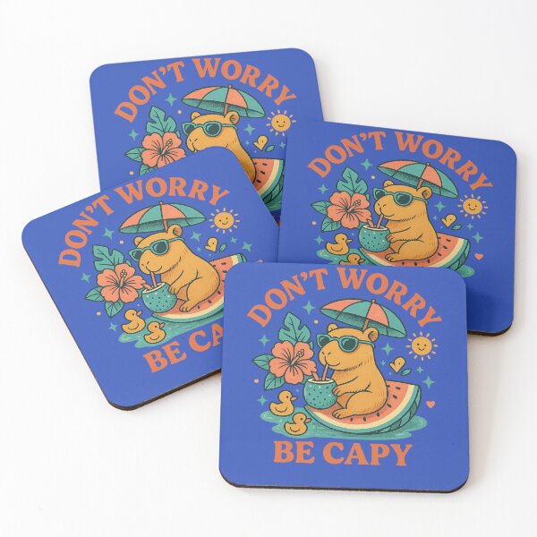 Item preview, Funny greater capybara quote Dont Worry Be Capy designed and sold by LuxeGraphix.