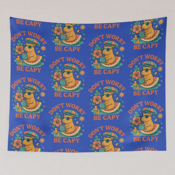 Item preview, Funny greater capybara quote Dont Worry Be Capy designed and sold by LuxeGraphix.