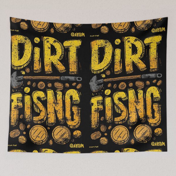 Item preview, Dirt fishing with a wrench and scattered old coins. designed and sold by Piotrek0001.