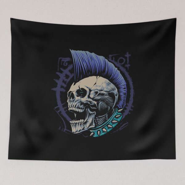 Item preview, Punk rock metal skull designed and sold by Joncasmiart.