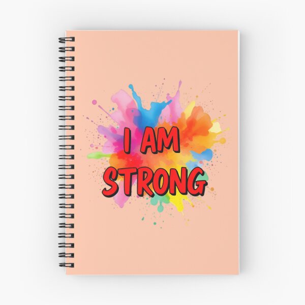 Item preview, Diseño de salpicaduras de acuarela "Soy fuerte" designed and sold by NewAspect.