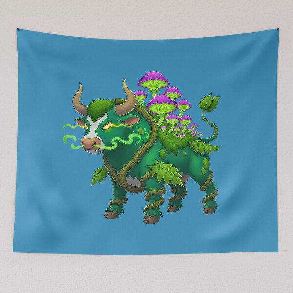 Item preview, Mystical Forest Bull | Fantasy Nature Creature designed and sold by E-SarnEdge.