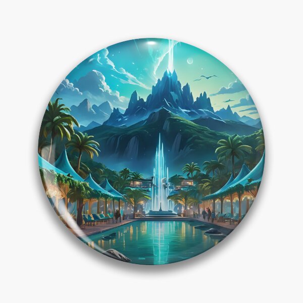 Item preview, Blue mountains and river scenery designed and sold by BrightDays.