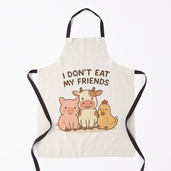 Item preview, I Don’t Eat My Friends Go Vegan Plant Based Pigs Cows Chickens Factory Farming designed and sold by Annika Shurafa.