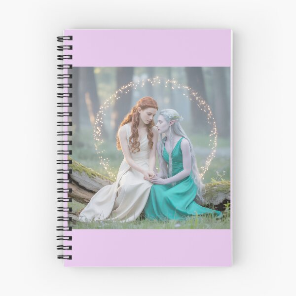 Item preview, Enchanted Forest Elves Holding Hands designed and sold by Ashley Allen.