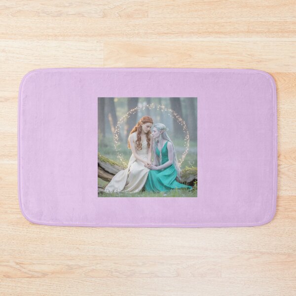 Item preview, Enchanted Forest Elves Holding Hands designed and sold by Ashley Allen.