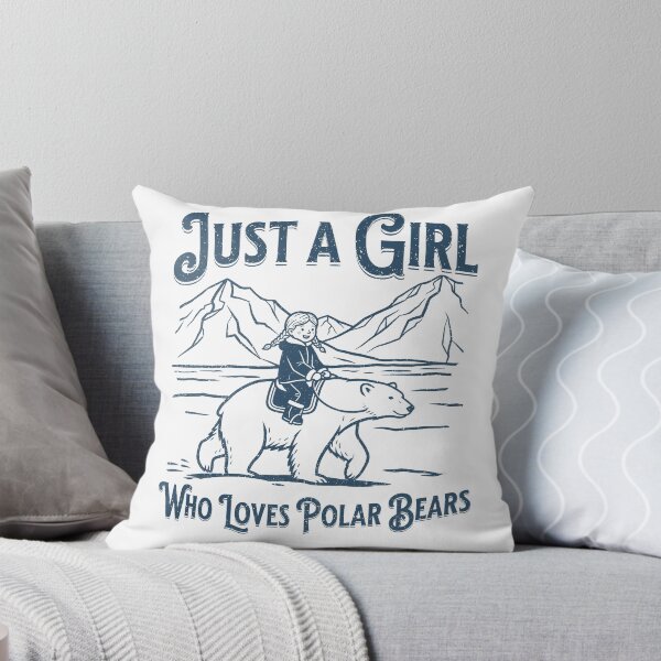 Item preview, Just a Girl Who Loves Polar Bears designed and sold by IceEdgeStudio.