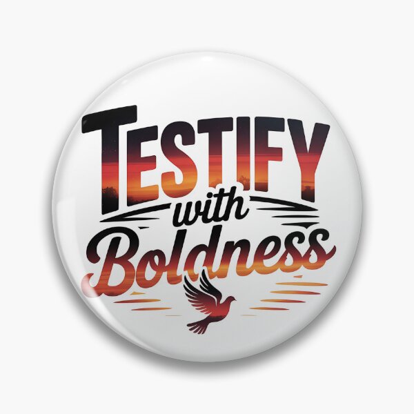 Item preview, Testify with Boldness Christian Dove Faith designed and sold by Bliss Find And Design.