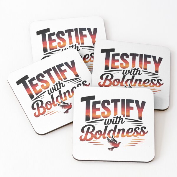Item preview, Testify with Boldness Christian Dove Faith designed and sold by Bliss Find And Design.