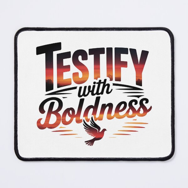 Item preview, Testify with Boldness Christian Dove Faith designed and sold by Bliss Find And Design.