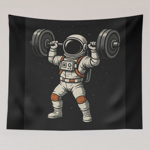 Item preview, Weightlifting Astronaut designed and sold by EntropyCo..