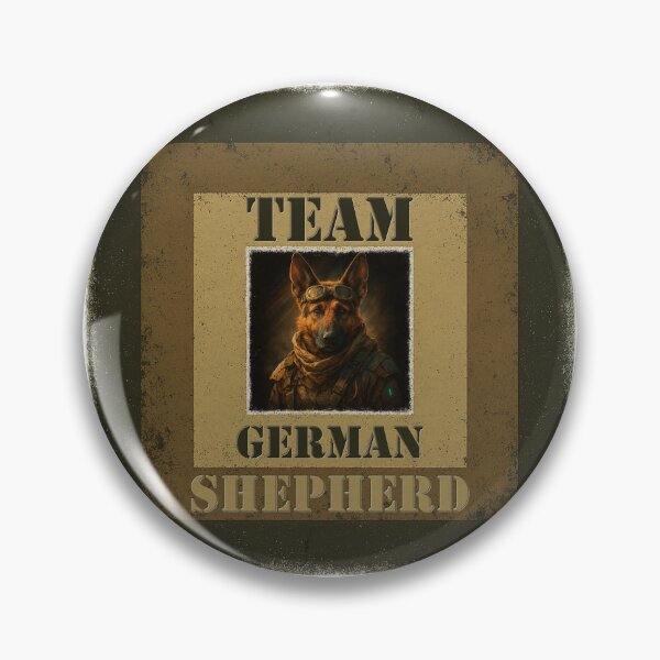 Item preview, Team German Shepherd Retro Military Style Dog Sport Shirt designed and sold by Zouky.art.
