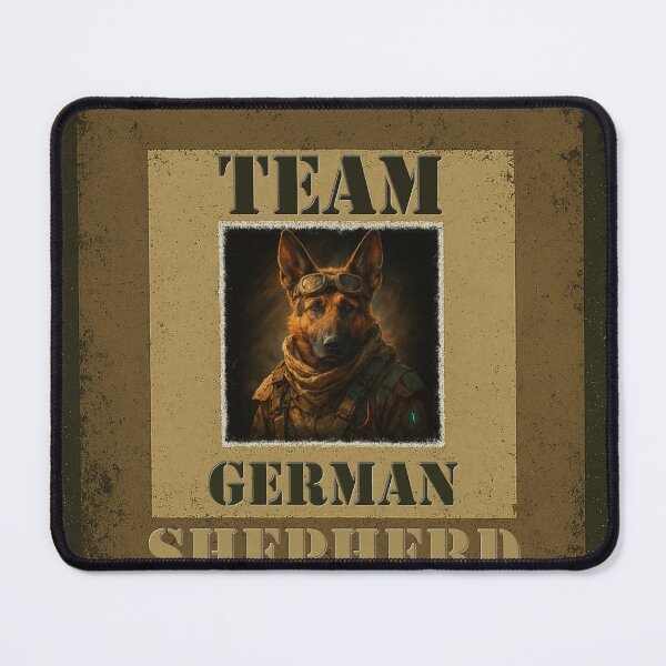 Item preview, Team German Shepherd Retro Military Style Dog Sport Shirt designed and sold by Zouky.art.