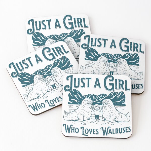 Item preview, Just a Girl Who Loves Walruses designed and sold by IceEdgeStudio.