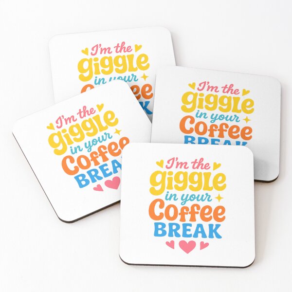Item preview, Coffee Break Giggle – Whimsical Quote Design designed and sold by RebelGypsyCo.