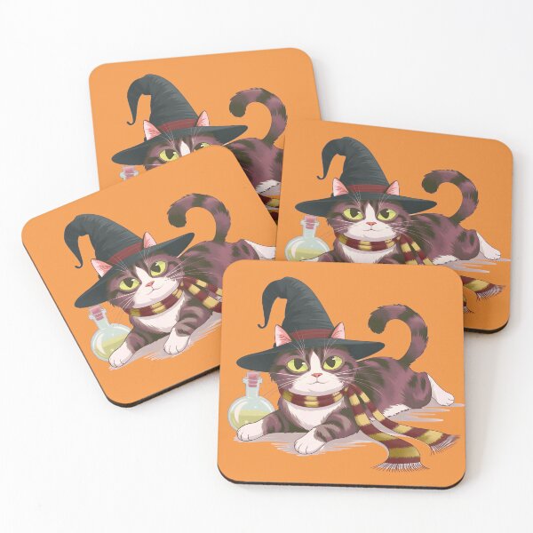 Item preview, Cat the brave - wizard and witch familiar designed and sold by MrHide.