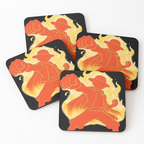Item preview, Luffy on Fire – Epic Anime Silhouette designed and sold by FXFandomFactory.